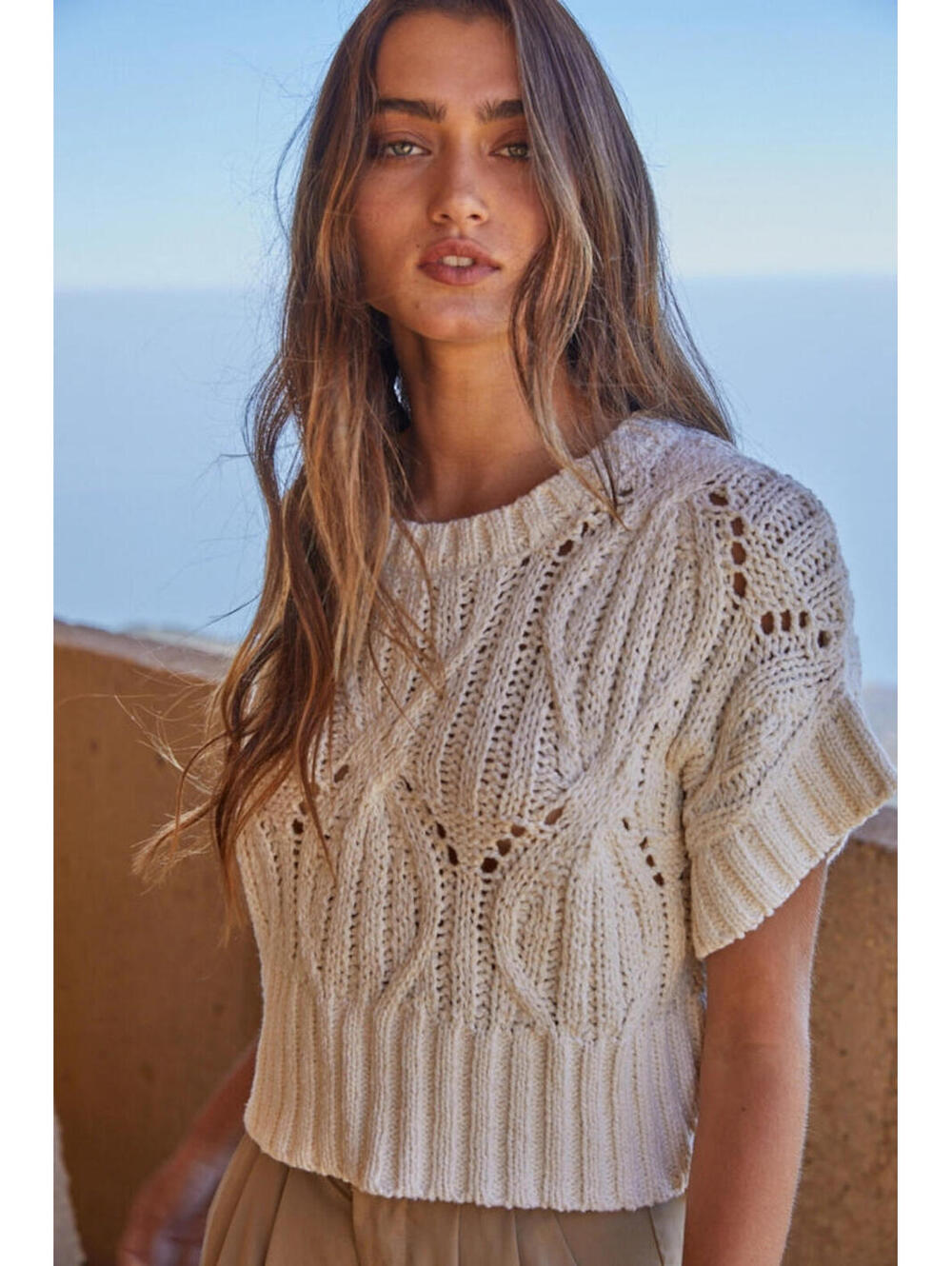 Willow Knit Top - Cream